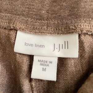 J Jill Linen Cropped Pants sz M